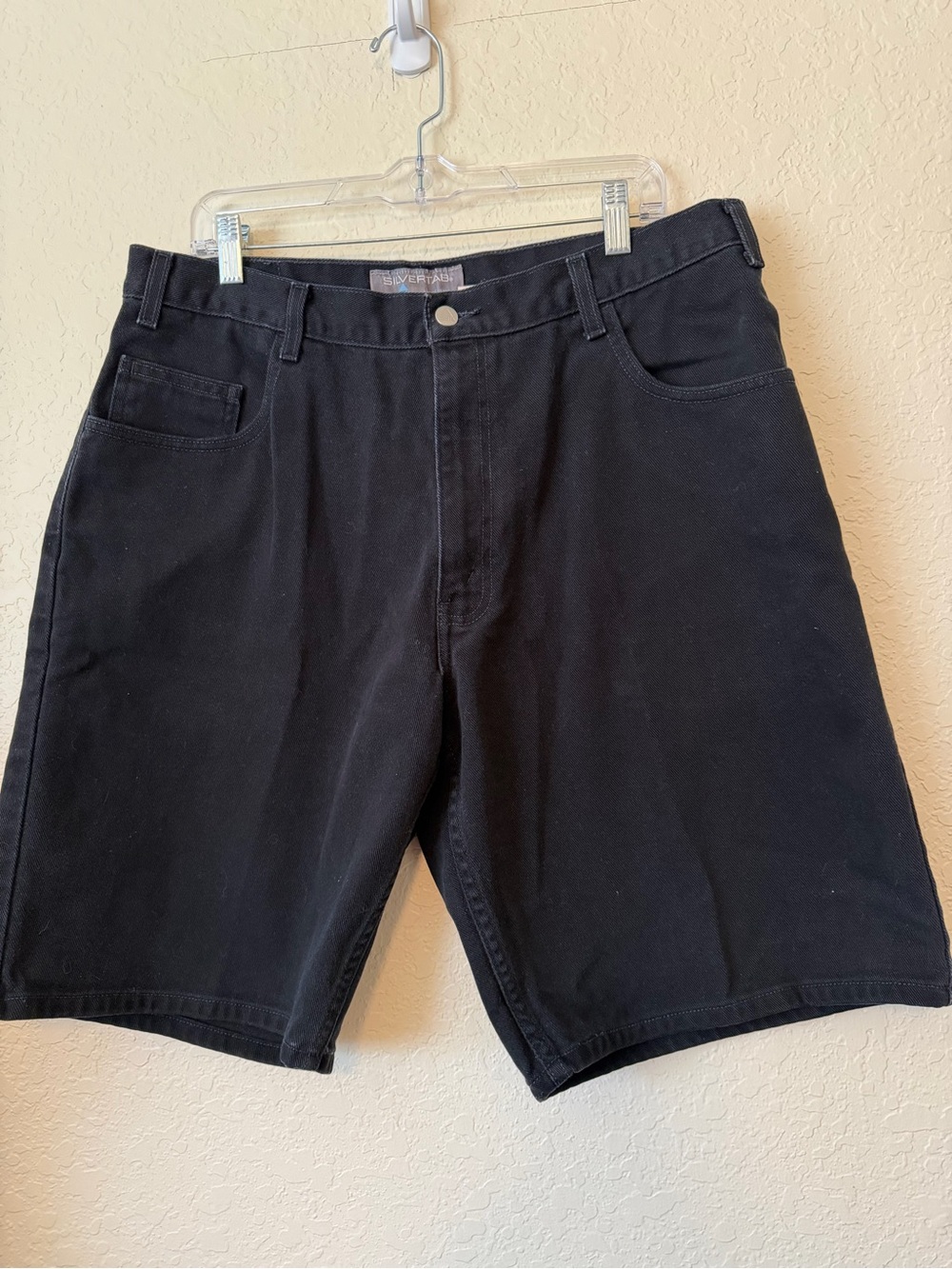 Levi Silvertab Men's Black Jean Shorts -loose Fiit